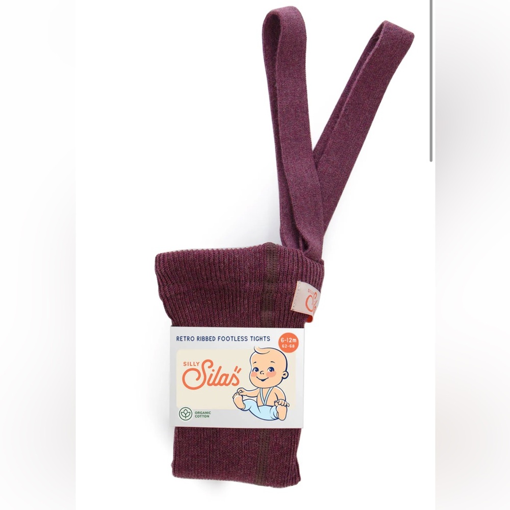 Two pairs Silly Silas footless tights with braces